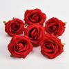 Simulação de alta qualidade 9 cm grande cabeça de flor rosa antigo DIY cocar decoração de casamento pano de seda falso botão de flor rosa