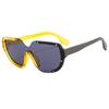 Gafas de Sol Simples con Estilo Nuevo Transfronterizas Estilo Europeo y Americano Gafas de Sol de Moda Montura Grande Unida Gafas para Montar al Aire Libre