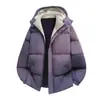 Nueva Chaqueta de Algodón Cálida de Terciopelo Invierno de Alta Calidad para Hombre con Capucha Talla Grande Abrigo de Algodón Engrosado para Montañismo al Aire Libre Amor