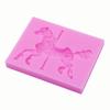Nuevo molde de azúcar con forma de carrusel para decoración de tartas, molde de silicona con forma de carrusel para chocolate y silicona líquida.