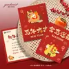 Linda Tarjeta de Felicitación de Año Nuevo de Caballo Personalizada para Paz y Alegría en el Año del Caballo, Diseño e Impresión de Tarjeta de Felicitación de Año Nuevo del Festival de Primavera