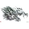Adesivo de Peito Adesivo de Tatuagem Adesivo de Tatuagem Cabeça de Dragão Flor Adesivo de Tatuagem Impermeável Adesivo de Tatuagem Asas Flor Simples em Inglês Adesivo de Tatuagem Personalizado