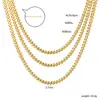 Cadenas para Clavícula de Estilo Europeo y Americano Chapadas en Oro de 18 Quilates, Collares Multicapa Sencillos y de Moda de Acero Inoxidable, Cadenas para Suéter para Mujer