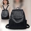 Mochila de Mujer Nuevo Estilo Coreano Combinable Cuero Suave Patrón Piel de Oveja Mochila de Mujer Tendencia de Moda Mochila Bolso para Estudiante de Secundaria