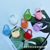 Novo pingente de bolsa com gancho de mão mini cesta pequena bolsa diagonal tecida à mão acessórios para roupas de boneca DIY