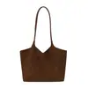 Bolsa de estudiante de gran capacidad para el trabajo 2026 nuevo vintage simple versátil bandolera bolsa de mano para madre e hija