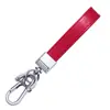 Chaveiro de carro de couro personalizado metal criativo fivela de cachorro fofo anel de chaveiro de couro acessórios pequeno anel pingente