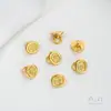 Retenção de cor forte Vietnã Shajin Zaki Ram Gifu Ping An Amarelo Joy Fivela de Pulseira Fivela de Colar Botão Dourado