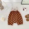 Portabebés Dianxi Vestido de Verano de una Sola Pieza Lunares Traje para Gateo de Bebé Recién Nacido Chaleco Delgado Sudadera Holgada