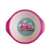 Set de vajilla de fibra de bambú para bebé, comida complementaria, forma de animal de dibujos animados linda, plato separado, tenedor, cuchara, cuenco para comer bebé
