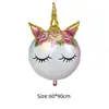 Nuevos Populares Globos de Papel de Aluminio de Caballo Baoli de Tamaño Grande y Mediano Globos de Papel de Aluminio de Colores con Forma de Unicornio