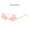 Gafas de sol con alas de libélula transfronterizas 2021 nuevas para mujer pasarela gafas de sol degradadas exageradas gafas de celebridad de Internet