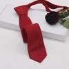 Gravata Masculina Casual 6CM Cor Sólida Tecido de Couro de Frango Gravata Estreita Multicolor Moda Novo Produto