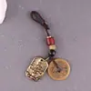 Colgante de Latón Puro Sin Tabú Joyería Taoísta Regalo Cultural Retro Accesorio para Llavero de Coche Pequeño Adorno