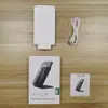 Carregador Sem Fio Dobrável 15W Adequado para Celulares Apple e Huawei Carregamento Rápido Sem Fio Suporte Vertical de Mesa