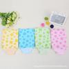 Guantes de baño exfoliantes, toalla de baño exfoliante, toalla de baño gruesa con estampado, guantes de baño sin dedos, nuevos, fuertes para descontaminar, 9
