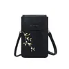 2025 Nuevo Bolso de Teléfono Móvil Bordado Elegante de Gama Alta para Mujer Bolso de Hombro Único Delgado Pequeño Bolso Cruzado Pequeño para Niñas