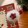 Presilha de Cabelo de Veludo com Pom-Pom e Estrela de Cinco Pontas na Cor Vermelho Vinho para Ano Novo e Natal, Acessório Fofo e Versátil para a Atmosfera Festiva para Meninas
