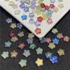 100 folhas pétalas de vidro tcheco misturadas aleatoriamente estrelas de amor cor mista saco da sorte contas de vidro contas para diy