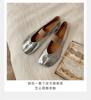 Versão em Pele de Ovelha~Novos Sapatos Rasos Slip-On Estilo Berlin Dream com Tiras Finas, Design Afinando e Macio com Separação dos Dedos, Chinelos Planos Femininos de Couro Genuíno