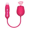 Flor de Rosa Cheia de Flores no Jardim, Segunda Geração Dupla Cabeça Vibratória Telescópica Sex Toy para Mulheres, Masturbação Feminina Sex Toy Adulto