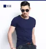 Camiseta Lisa Gola Redonda Masculina Personalizada Retro Estilo Coreano Ins Fashionável Slim-fit Manga Curta Camiseta Masculina Pulôver Camisa Básica