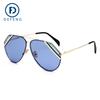 Óculos de Sol Retrô Defeng 3613 Europeu e Americano para Mulheres Lentes Oceânicas Bicolores Óculos de Sol Estilo Transfronteiriço Masculino e Feminino