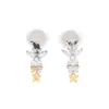 2025 Nuevo Estilo Estilo Caliente Elegante Mariposa Incrustada de Diamantes Clip para Oreja de Mujer Lujo Ligero Gama Alta Nicho Colgante Versátil Personalizado Moda Mujer