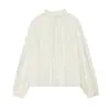 Comercio Exterior Transfronterizo 2026 Primavera Nuevo Top Camisa de Encaje Vertical Versátil Estilo Romántico para Mujer 4387247