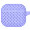 Adequado para Fone de Ouvido Bluetooth Sem Fio Apple Airpods3 Capa Protetora de Silicone Líquido Padrão Trançado Anti-Queda Capa para Fone de Ouvido