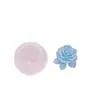 Rosa rosa perfumada vela molde de silicone DIY carro fragrância saída de ar clipe bolo molde de cozimento