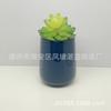 Porta-Canetas Cerâmico Criativo Esmaltado Colorido, Vasinho de Flor Mini Suculenta Pequeno e Fofo, Conjunto Fofo de Plantas em Vasos para Mesa, Plantas Verdes, Estilo Nórdico