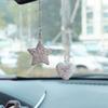 Coração estrela transfronteiriço asas de anjo laço um par de decoração de carro espelho retrovisor pingente suprimentos automotivos pingente