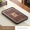 Bandeja pequeña para té casera con drenaje y almacenamiento de agua, nuevo modelo 2026, bandeja para juego de té Kung Fu, mar de té de bambú, bandeja de preparación en seco, lujo ligero