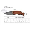 Cuchillo Plegable Mini de Fábrica Cuchillo Plegable para Exteriores Mango de Madera Cuchillo para Exteriores Cuchillo Multiusos Abrebotellas Cuchillo de Bolsillo Portátil