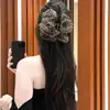 Pinza para el Cabello de Gasa Burbuja con Estampado de Leopardo Vintage para Mujer, Pinza de Tiburón para Cabello Semi-Recogido para Cabello Fino, Nuevo Pasador de Pelo 2025