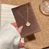 Colar de Pérolas de Concha Moda Japonesa e Coreana Luxo Leve Alta Qualidade Corrente de Clavícula Simples Exquisito Nicho Versátil Colar Oceânico
