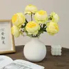 Peonía Simulada de Cabeza Única Decoración de Mesa de Comedor para Sala de Estar Arreglo Floral Ramo Decoración del Hogar Accesorios Florales Flores Artificiales Nuevas Venta al por Mayor
