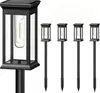 Novas luzes solares de solo transfronteiriças, luzes de pátio externas, luzes de ambiente, luzes de paisagismo para jardins e vilas, luzes de gramado com filamento de tungstênio