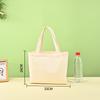 Bolsa de Lona Lisa Spot Bolsa Carteiro de Lona Personalizada Lisa DIY Pintada à Mão Estudante Compras Ombro Logo