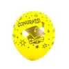 Balão de látex de 12 polegadas impressão formatura aposentadoria feliz ano novo balão redondo decoração cerimônia de inauguração presente