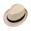 Nuevo Estilo Sombrero de Paja Negro de Ala Enrollada con Cinturón para Verano para Hombres y Mujeres, Moda para Exteriores Estilo Europeo y Americano Fresco y Transpirable Venta al por Mayor