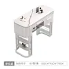 Mesa de Manicure Estilo Cream e Conjunto de Cadeiras Combinação Mesa de Manicure Simples e Dupla Mármore Estilo Japonês Popular Luxo Leve Salão de Unhas