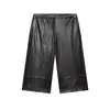 Roupas Femininas Transfronteiriças 2026 Moda Europeia e Americana Jaqueta de Couro com Zíper Decorado Solta + Conjunto de Shorts Feminino F71242/49