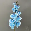 Flores Artificiais Azuis para Casamento Flores Falsas de Teto Decoração de Casamento Parede de Flores Arranjo de Flores de Chão para Casamento Materiais para Arranjo de Flores de Seda