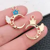 Acessórios de Joias DIY Transfronteiriços Esmalte Estrela de Cinco Pontas Formato de Coração Pingente de Chaveiro de Bolsa Brincos Colar Pulseira Charme
