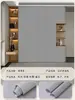 Sensación de piel membrana onda sonido suave lámina pegatina renovación muebles cambio de color autoadhesivo puerta pared blanca gabinete refrigerador engrosado caqui gris leche