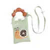 Monedero para Fiesta Estudiantil, Bolso para Teléfono Móvil de Compras, Bolso de Hombro Pequeño Tejido, Bolso de Mano Lindo Versátil, Bolso Cruzado Mini para Mujer