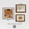 Conjunto de arte de parede para sala de estar estilo francês vintage, hall de entrada de luxo, sala de jantar, pintura decorativa para aparador, mural para quarto modelo de hotel