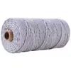Cuerda Cuerda de Algodón Lino 3 mm de Grosor Cuerda de Algodón Rollo Completo Cuerda para Atar Embalaje Cuerda de Algodón diy Tejido Hecho a Mano Hilo de Algodón de Colores Otro